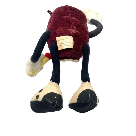 Vintage California Raisins 1988 Poseable Plush Toy Figures Applause Lot of 2 - Picture 5 of 6